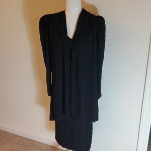 Elegant Black Midi Dress